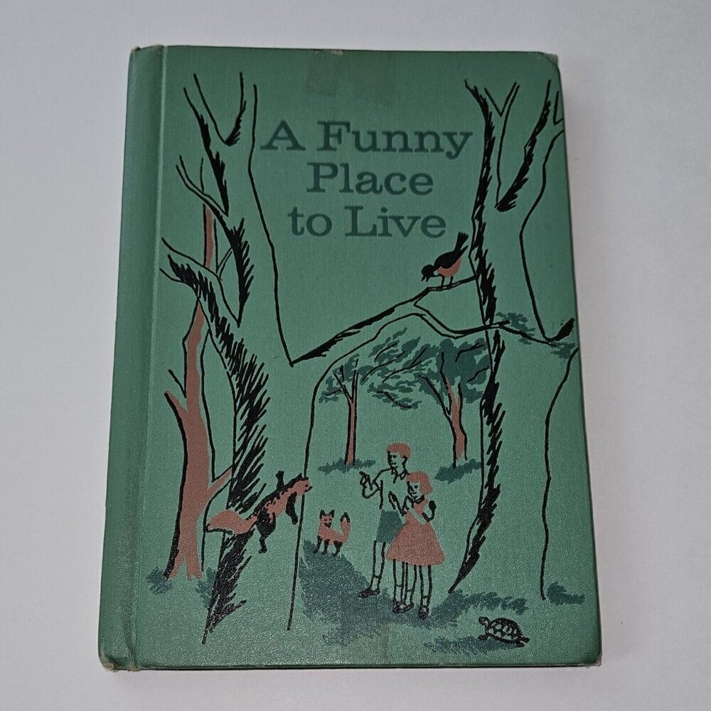 VTG A Funny Place To Live Hardcover Book Robert Burch 1962 Ex-Lib AS IS READ